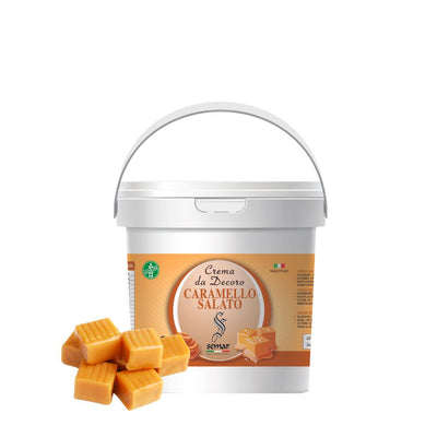 Crema spalmabile  gusto Caramello Salto & Crumble di caramello da 1 kg ( Gluten Free )