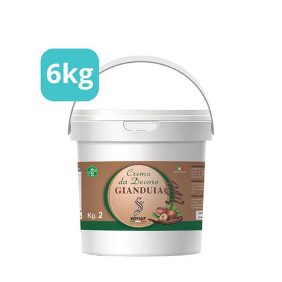 Crema spalmabile alla Gianduia  da 6kg ( Gluten free )