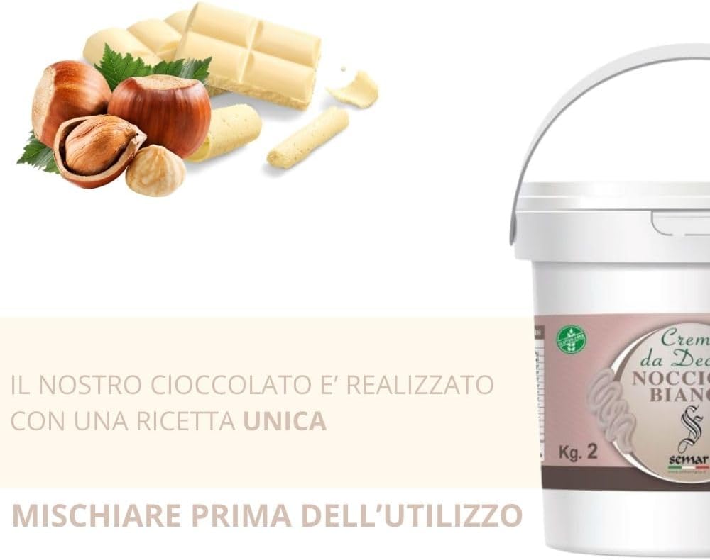 Crema spalmabile  Nocciola Bianca  da 1 kg ( Gluten Free )