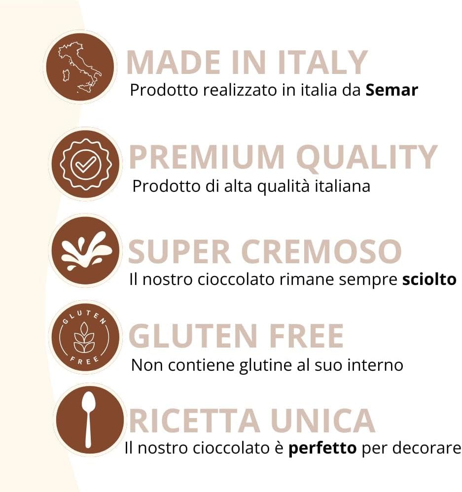 Crema spalmabile  Nocciola Bianca  da 1 kg ( Gluten Free )